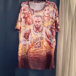 Lakers Team Players TShirt with Lebron James #23
